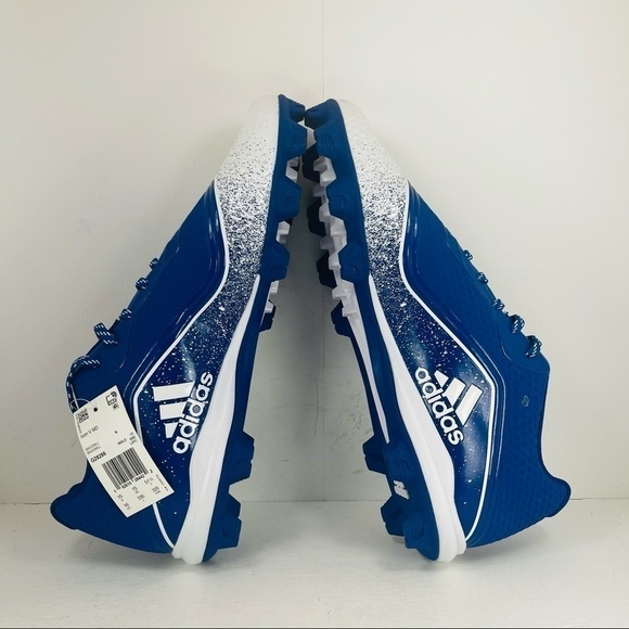 Adidas Icon V Bounce Baseball Cleats Cloud White Men Size 16 - Picture 6 of 8